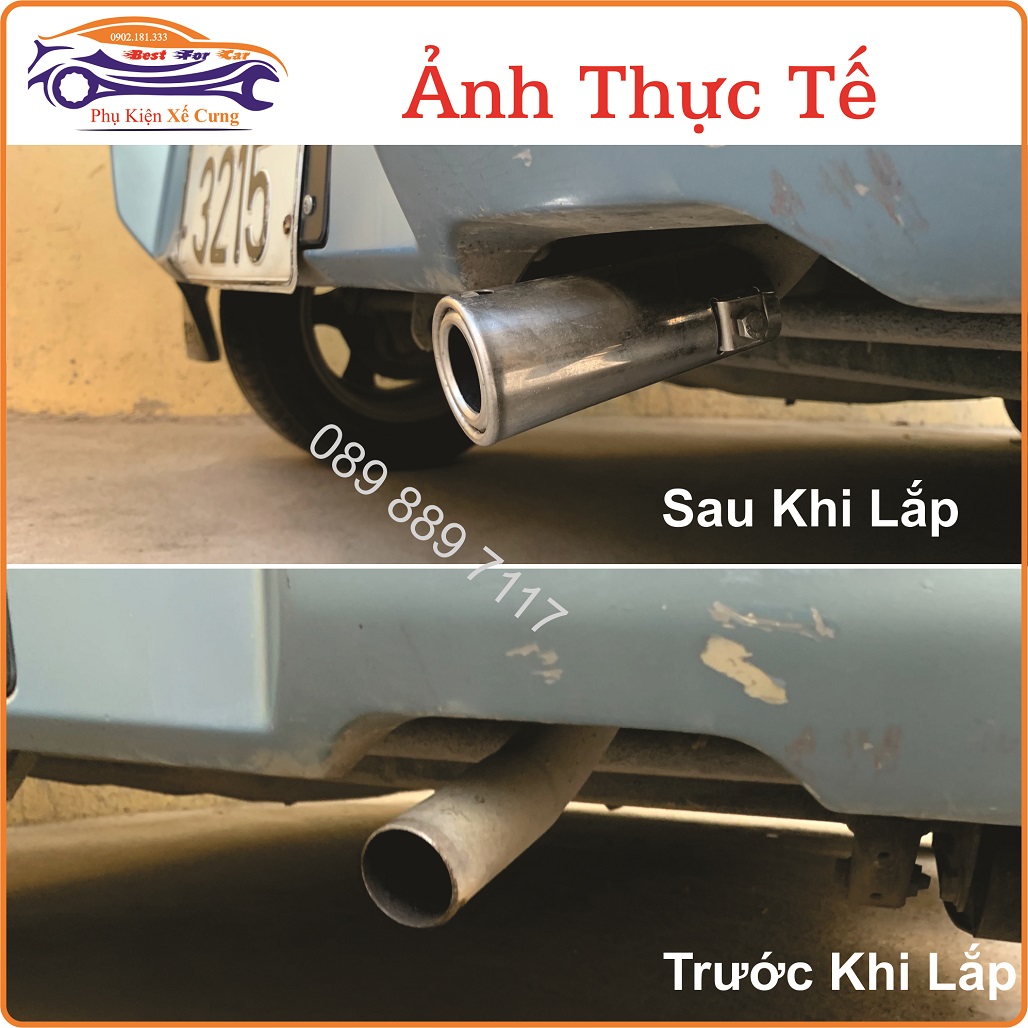 Ốp ống xả Inox Suzuki Wagon R+