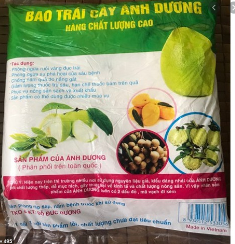 [Lấy mã giảm thêm 30%]Set 100 túi bọc Bưởi (bao trái cây) Ánh Dương - Vạn Hương (kích thước 30*30,2cm)