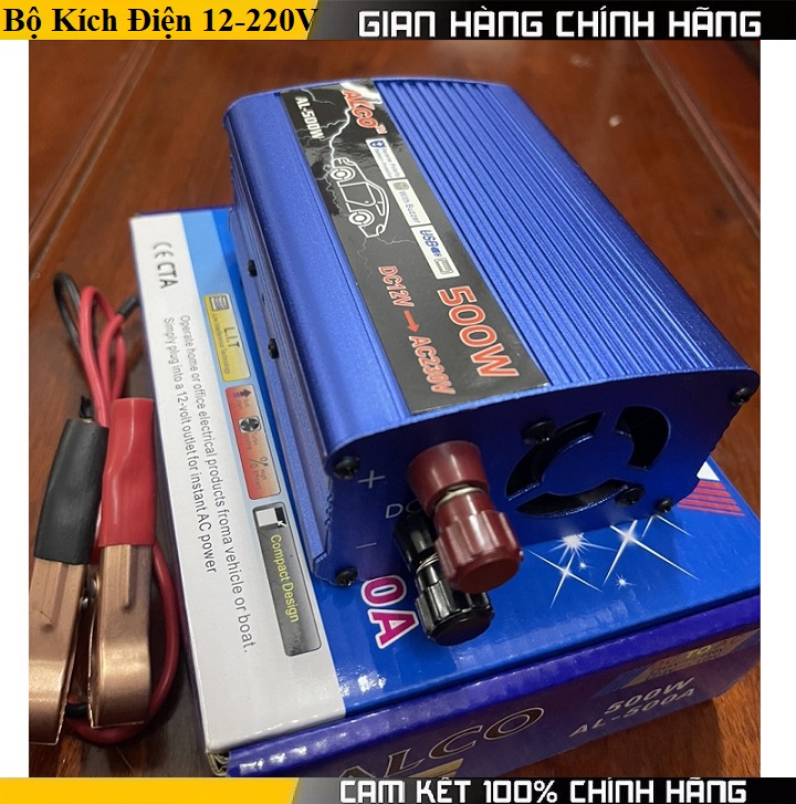 Bộ kích điện 12v lên 220v - Chuyển đổi điện từ 12V sang 220V sử dụng cho chiếu sáng đèn, quạt, nguồn dự phòng, đồ dùng điện giađình.... Độ ổn định điện áp cao - Không gây ô nhiễm môi trường
