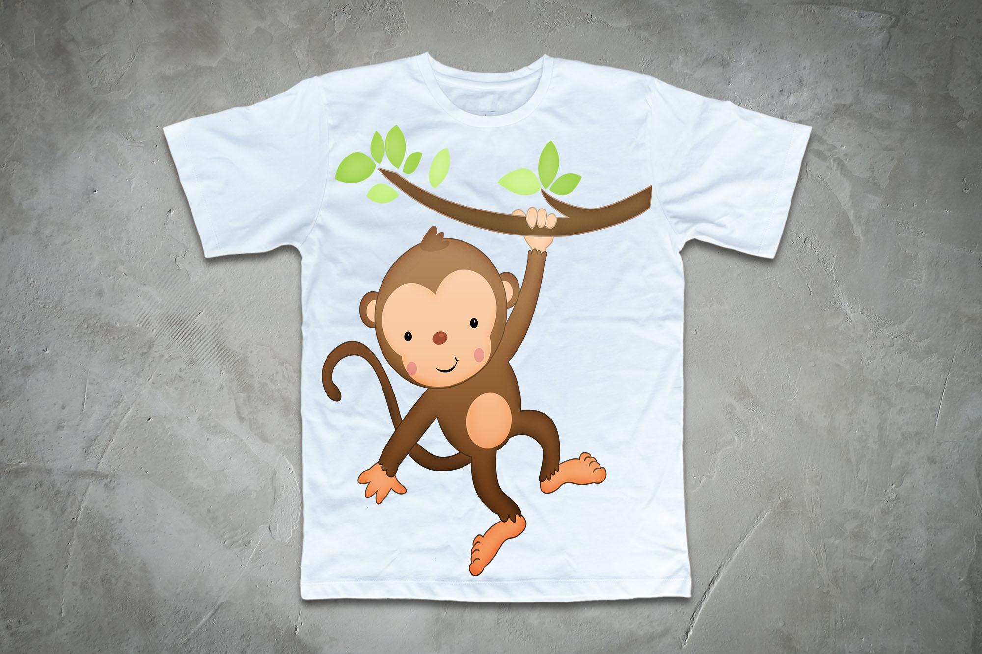 [HCM]Áo thun in hình con khỉ vui đùa