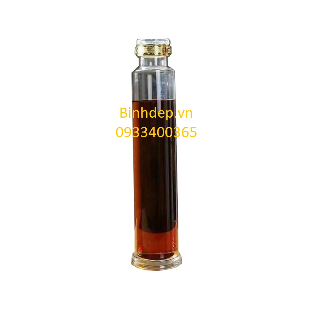 Chai ngâm rượu thuỷ tinh có khoá 1 lít