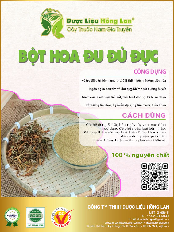 ✅ 100g bột hoa đu đủ đực loại 1