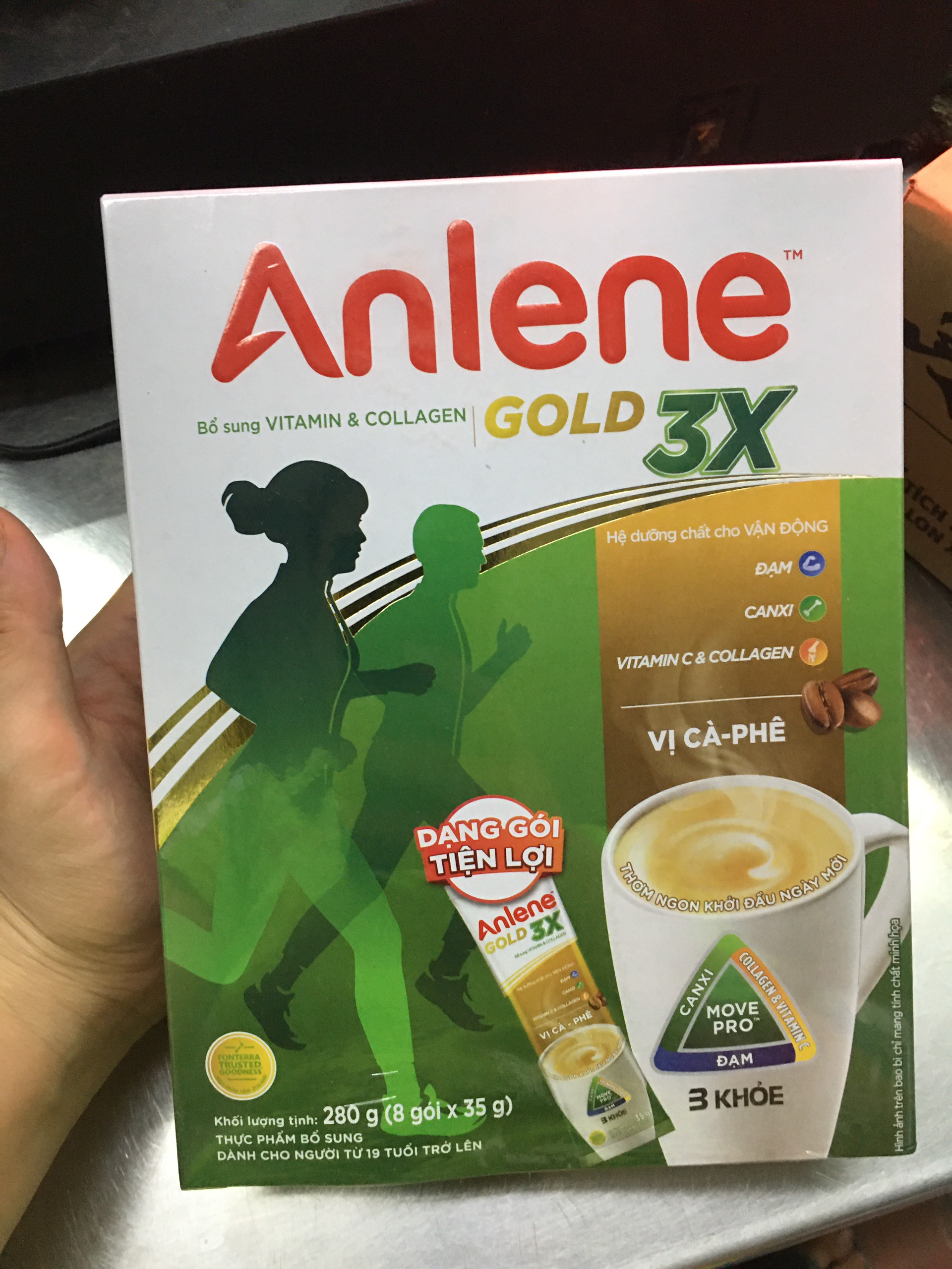 Allene coffee milk powder 3x box 280g