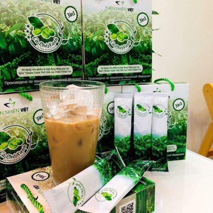 SỈ 10 HỘP CÀ PHÊ XANH GIẢM CÂN ( HỘP 10 GÓI )