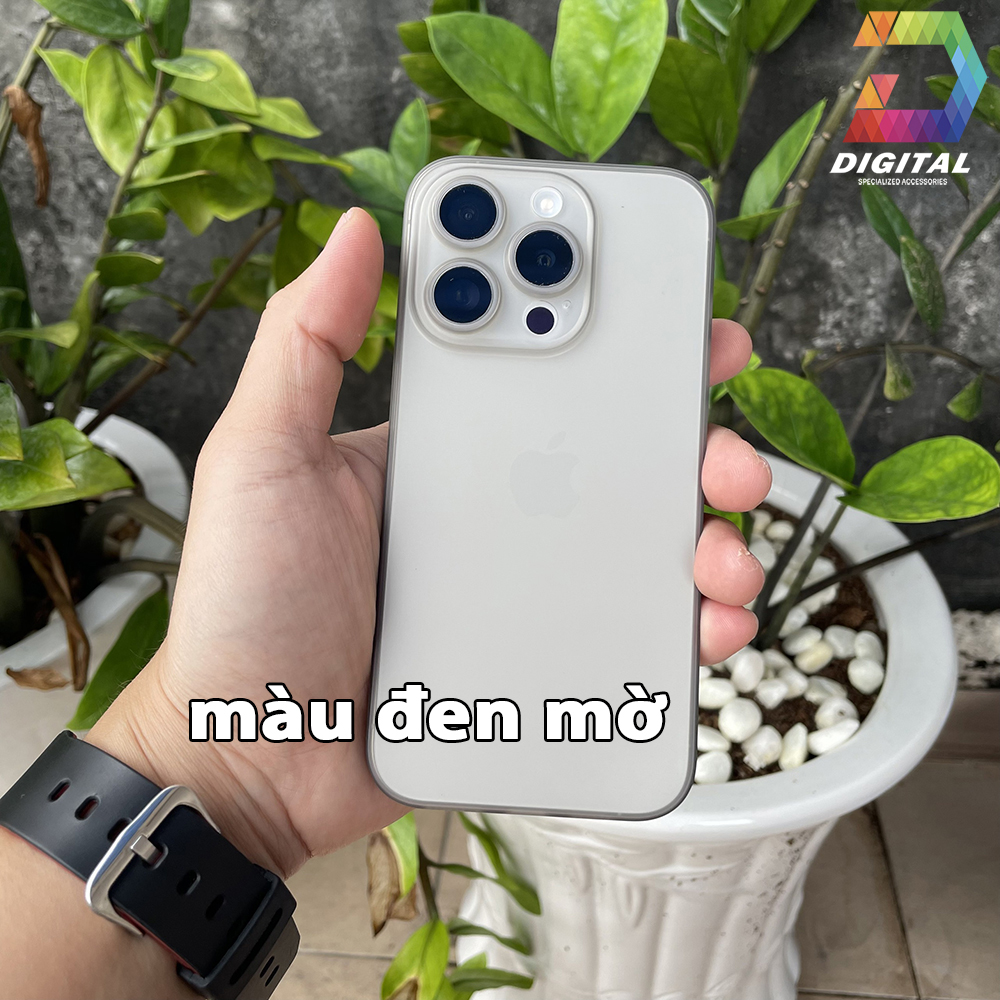 Combo 2 Ốp Lưng Trong Nhám Unibody iPhone 15 Pro Siêu Mỏng