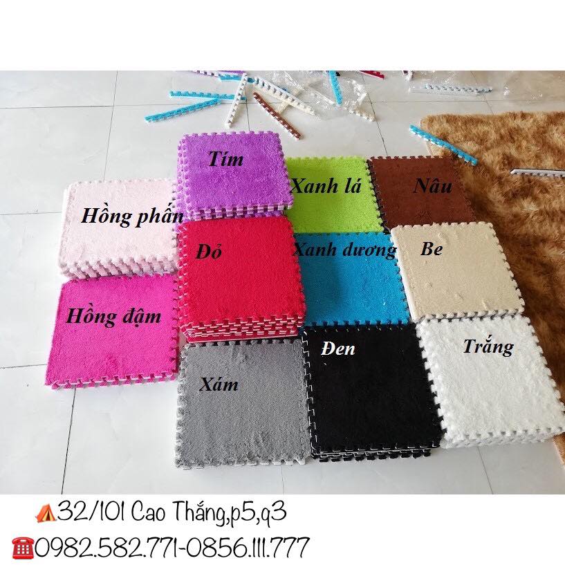 THẢM XỐP GHÉP MẶT LÔNG NHUNG