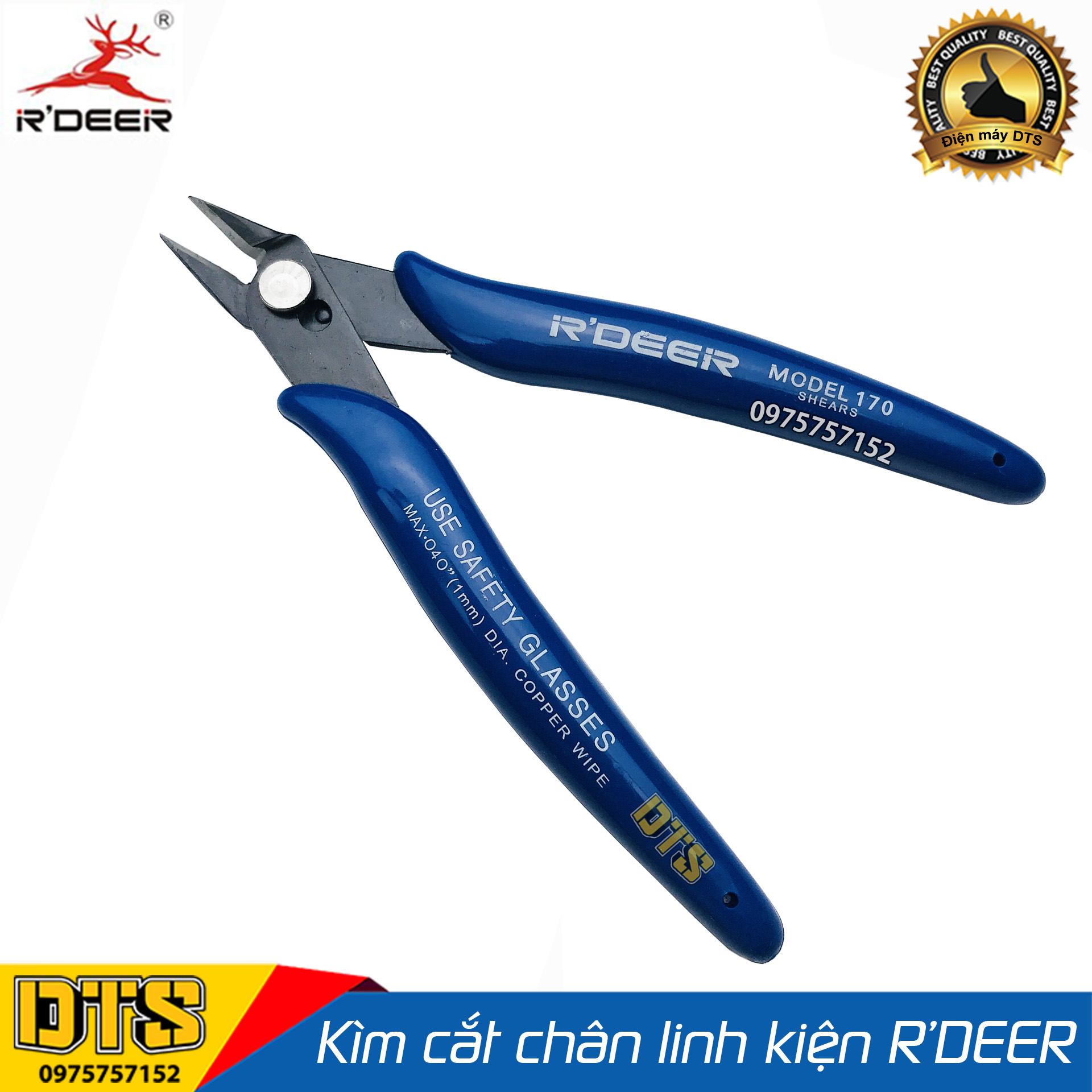 Kìm cắt chân linh kiện r'deer 170 5 inch/ 125mm