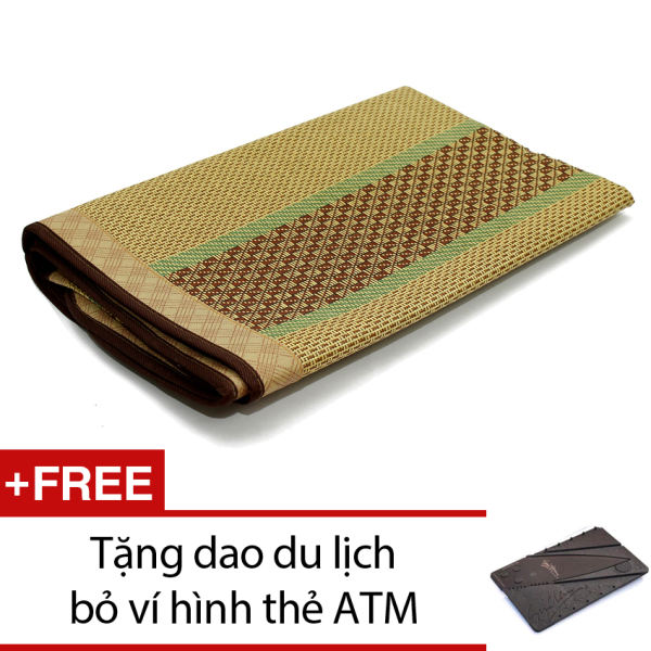 Chiếu điều hòa 200 x 160cm + Tặng 1 dao du lịch bỏ ví hình thẻ ATM (xám)