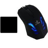 Chuột chơi game có dây Magic mouse JM-032 (Đen) và 1 miếng di chuột