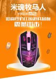 Chuột chơi game có dây và đèn led đổi màu M2PRO Laptop Ancom (Đen phối xanh)