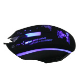 Chuột chơi game có dây và đèn led Mouse gaming SCH-02X5 ĐM (Đen)