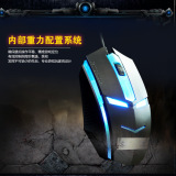Chuột chơi game có đèn led và dây Protab Magic Mouse SCH-02X5 (Trắng phối xanh)