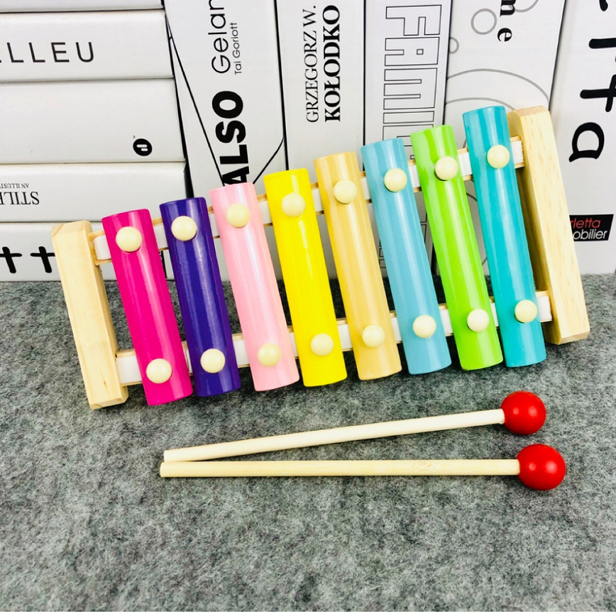 Đàn Tơ Rưng 8 thanh bằng gỗ cho bé cảm thụ âm nhạc