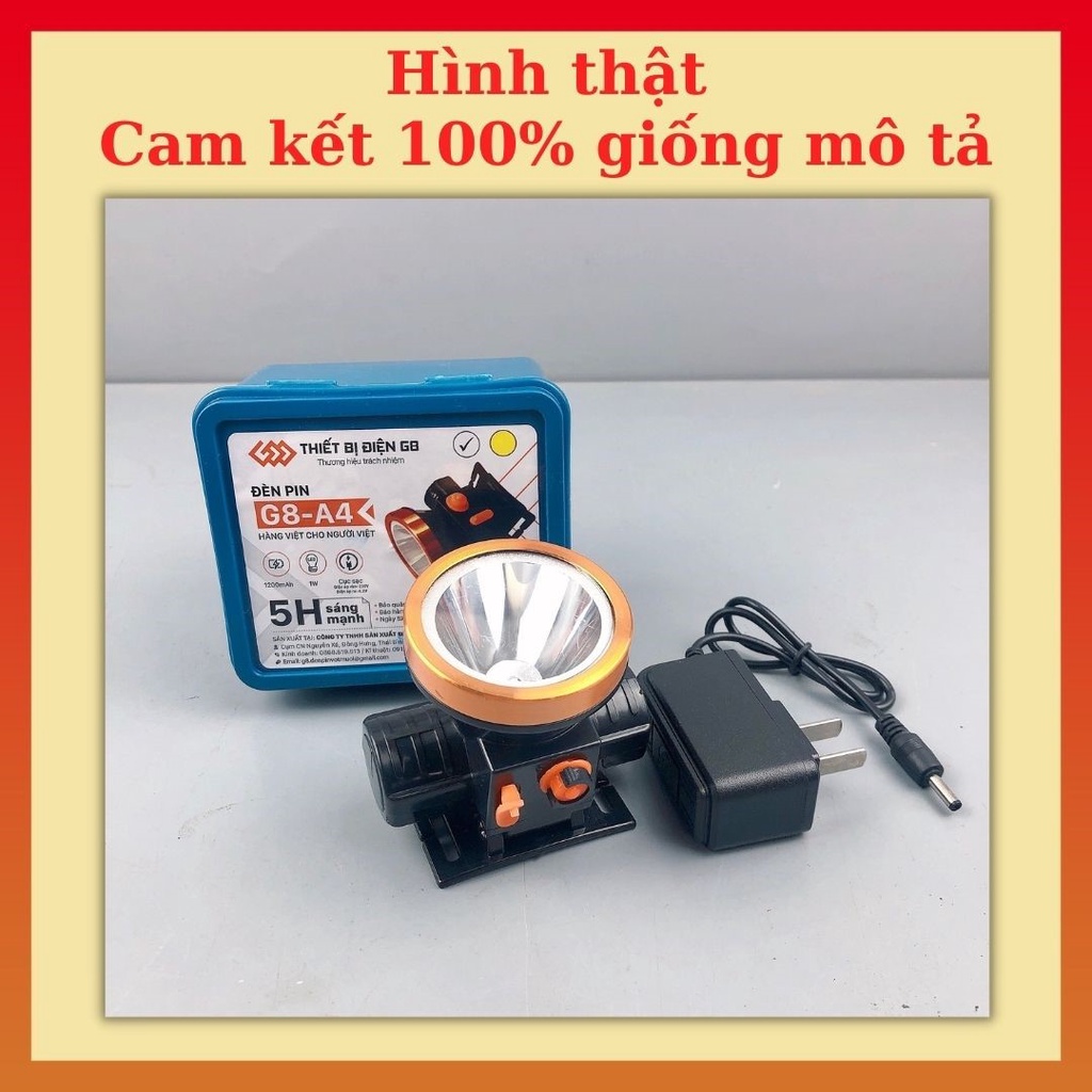Đèn pin đội đầu  A4-G8 nhỏ gọn siêu sáng