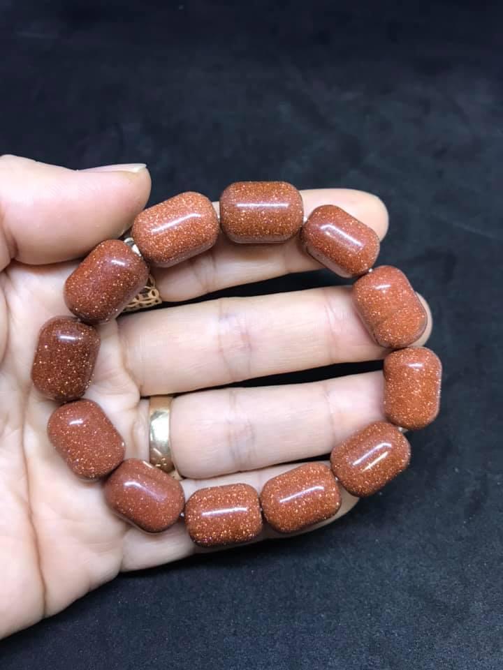 VÒNG TAY LU THỐNG ĐÁ KIM SA NÂU