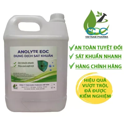 Dung dịch sát khuẩn Anolyte EOC_Can 5 lít
