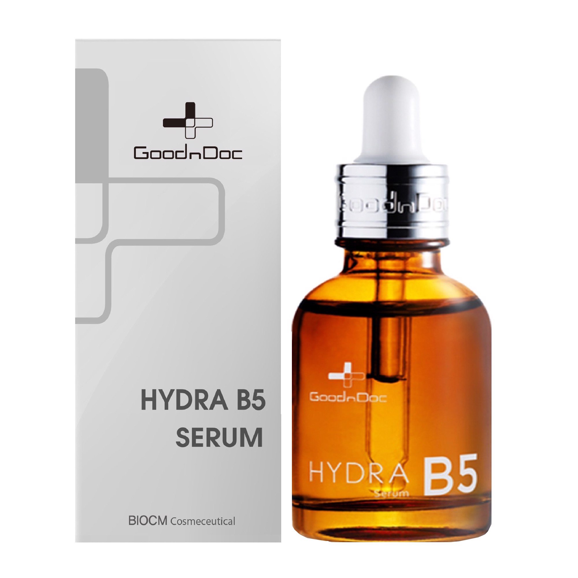 Serum GOODNDOC HYDRA B5 dưỡng ẩm sáng da mờ thâm nám cấp nước chống lão hóa 30ml
