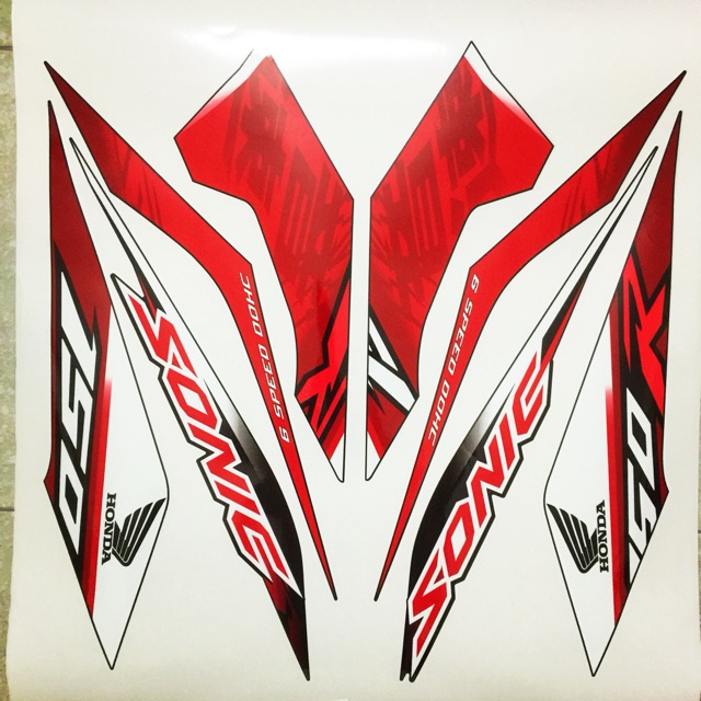 Tem Sonic 150R - In Chuẩn Zin - Không Bay Màu