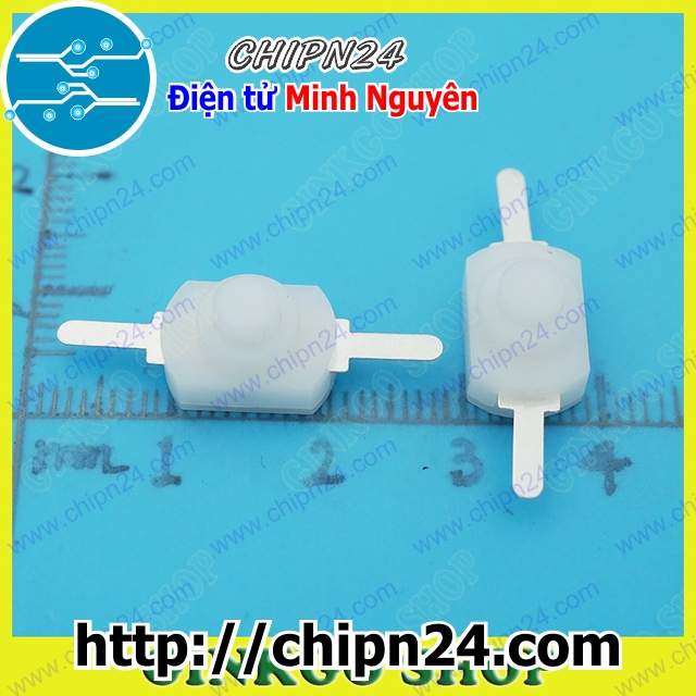 Công tắc đèn pin 2p 1208yd trắng