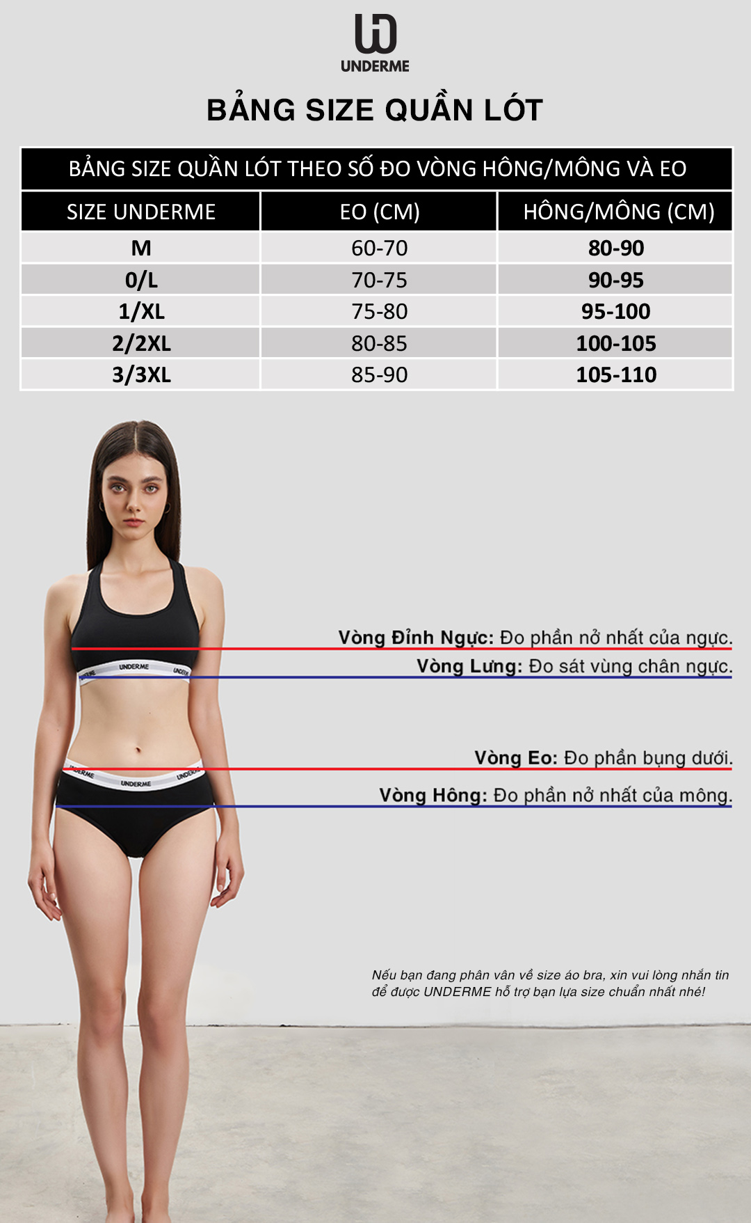 Quần lót nữ Thể Thao UNDERME dáng BOYSHORT - UDM007