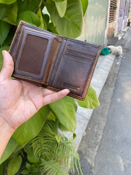 Ví Nam Da Bò Sáp Pullup BTLUXURY