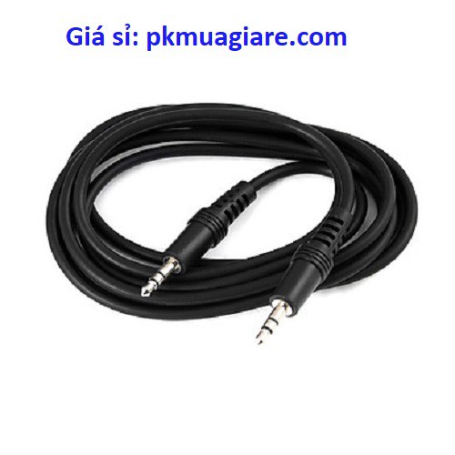 CÁP 2 ĐẦU JACK 3.5 ĐEN 50CM
