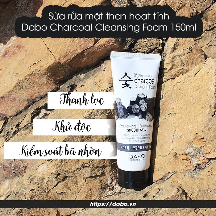 Sữa rửa mặt Hàn Quốc DABO than hoạt tính cao cấp 60ml