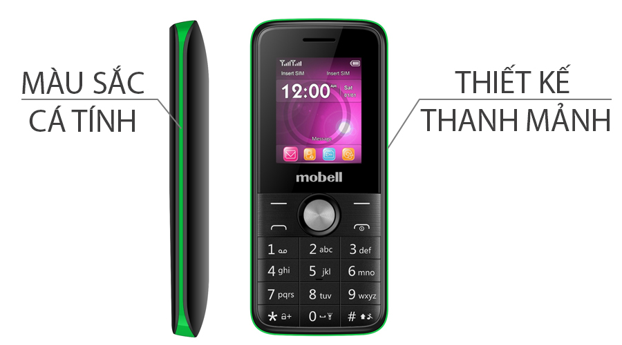 Điện thoại Mobell M228 - Chính hãng (bảo hành 12 tháng)