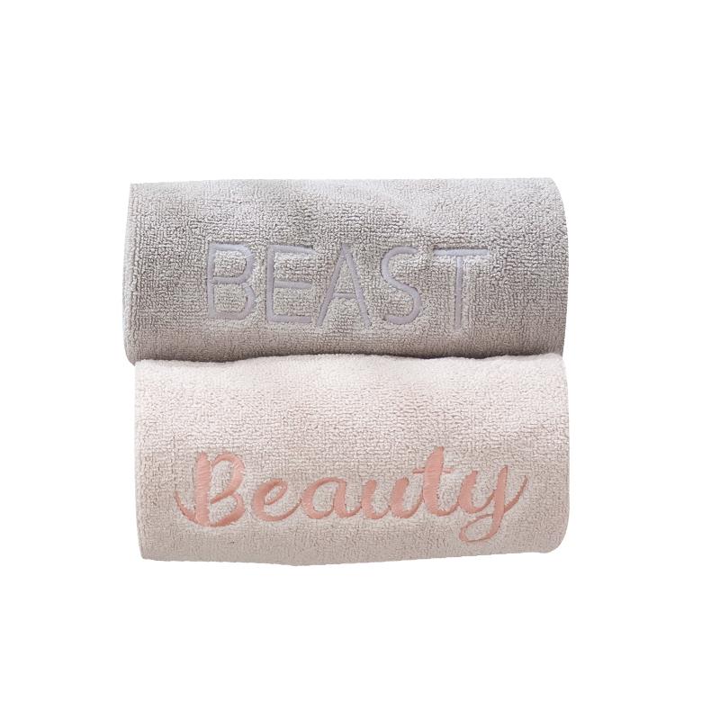 BEAST 100% Cotton Rửa Đồ Gia Dụng Khăn Mặt Hút Nước Dày Vài Màu Tua Rua Nghề Thêu Người Lớn 100% Cotton Khăn Tắm