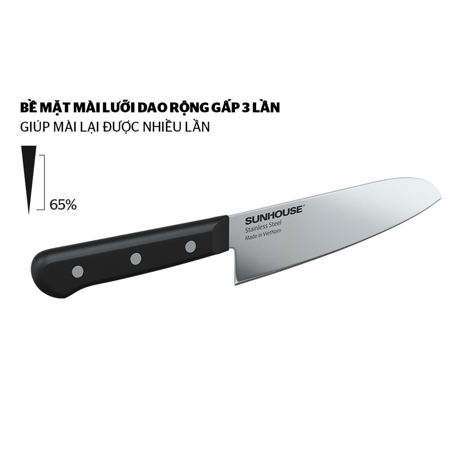 Dao làm bếp đa năng Sunhouse KS-KN165KS