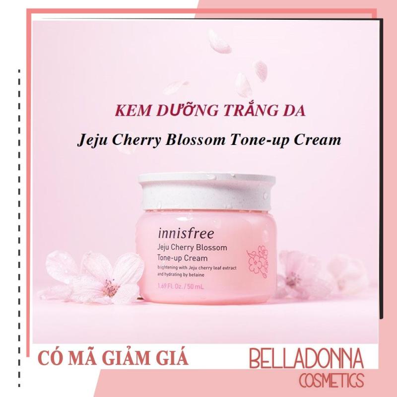 [Hot New 2019] Kem Dưỡng Trắng Da Nâng Tone Tức Thì Innisfree Jeju Cherry Blossom Tone-Up Cream 50ml cao cấp