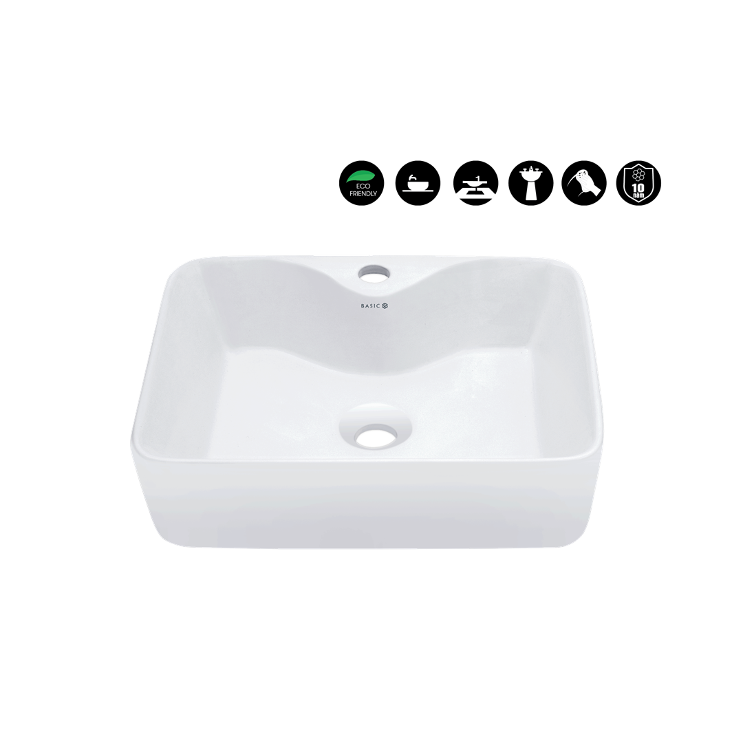 🌟 Lavabo đặt bàn Basic BS-203 cho không gian phòng tắm hiện đại🍀