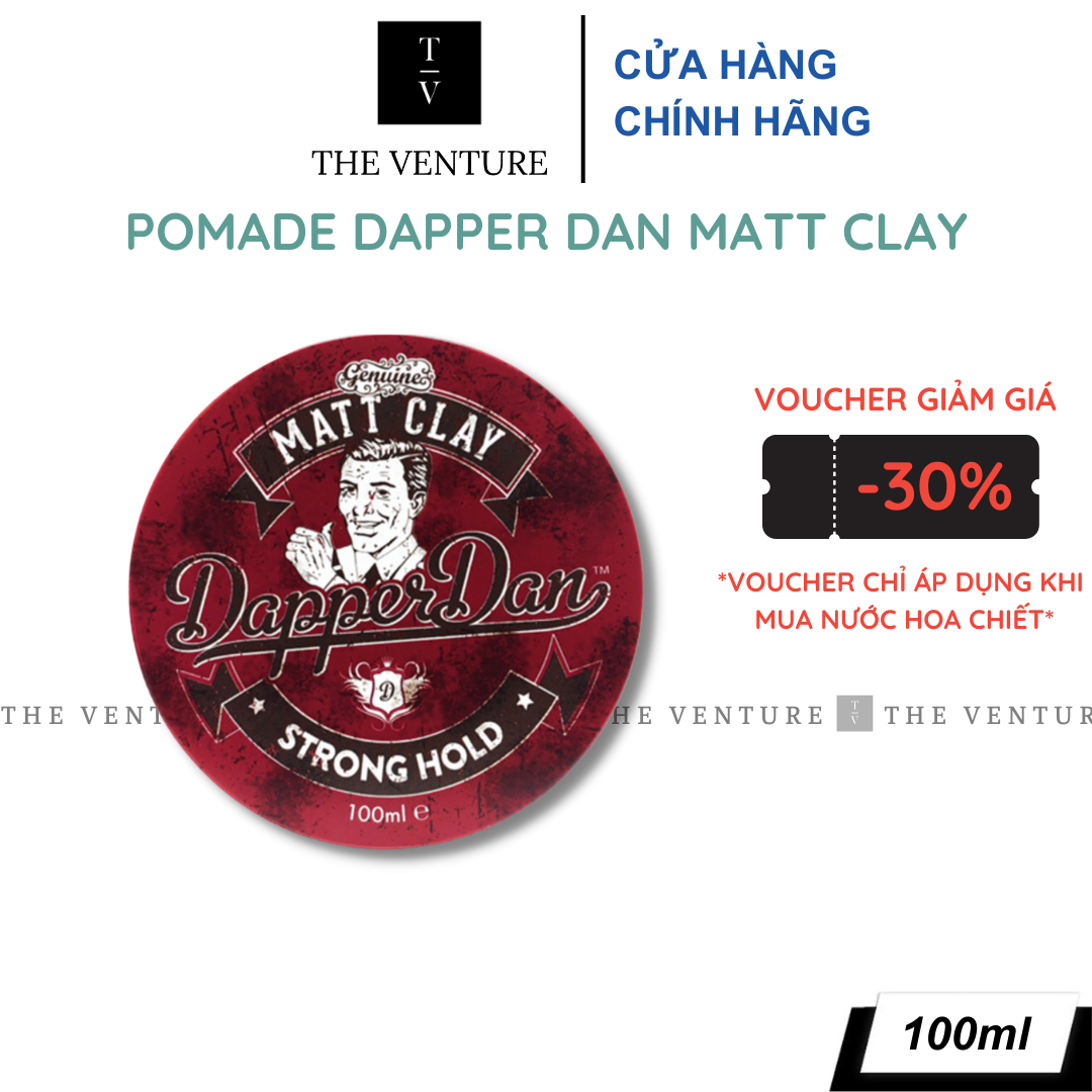 Sáp Vuốt Tóc Nam Dapper Dan Matt Clay Pomade - 100 ml