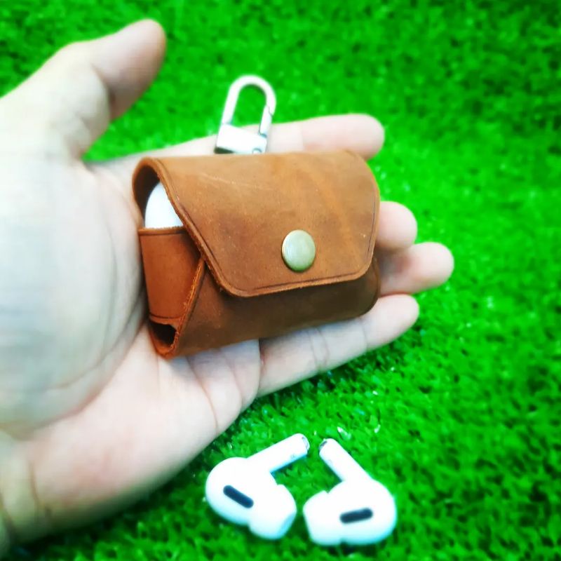 BAO DA AIRPODS PRO TỐI GIẢN ( DA THẬT)