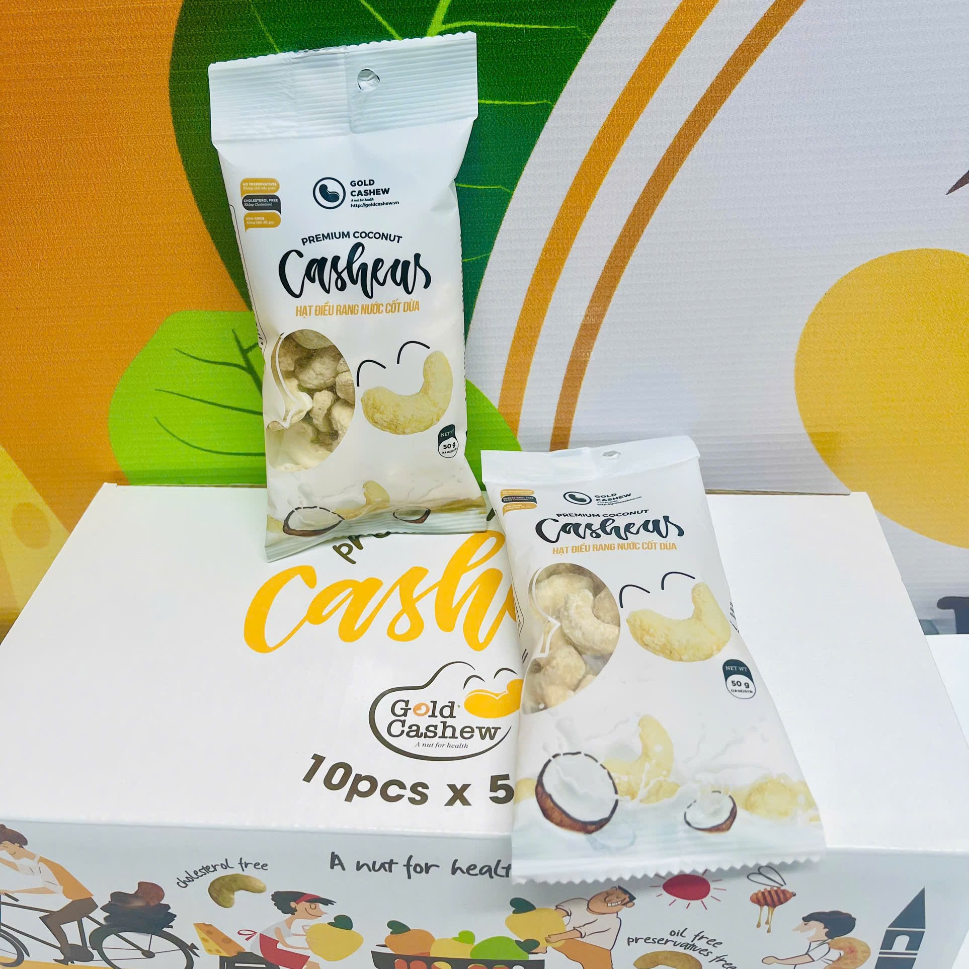 Điều Rang Nước Cốt Dừa Cao Cấp 50gr