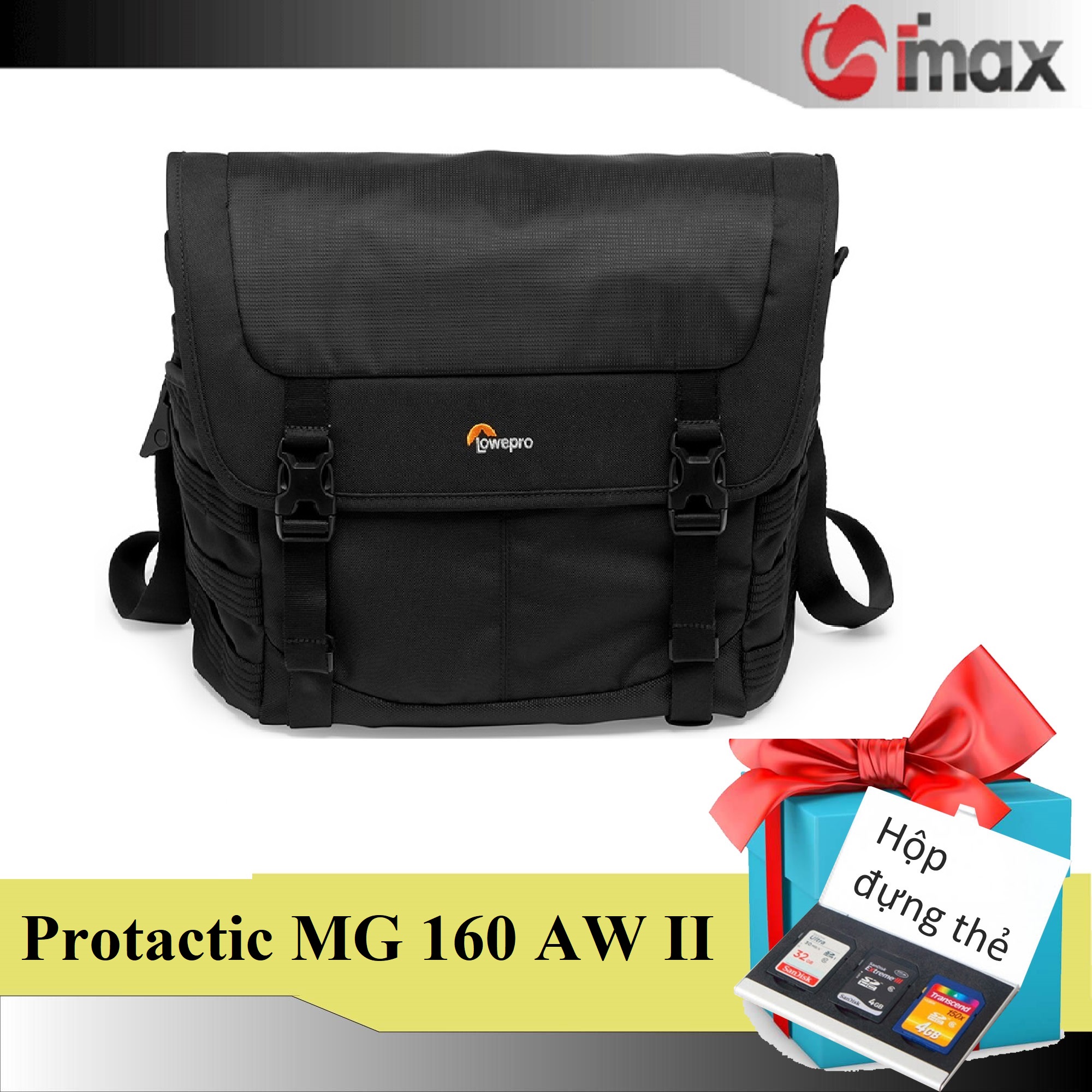 Túi máy ảnh Lowepro Protactic MG 160 AW II, Chính hãng Hoằng Quân