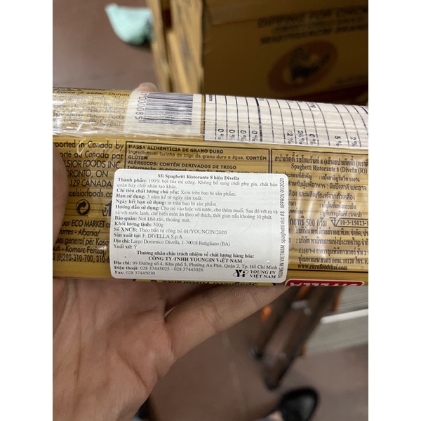 Mỳ spaghetti divela8 (500G) - mỳ ý nhập khẩu TPTD-51