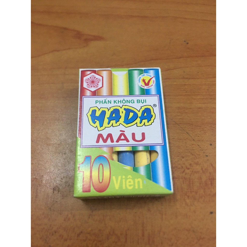 (Combo 10 Hộp) Phấn viết bảng trắng - Phấn không bụi HADA