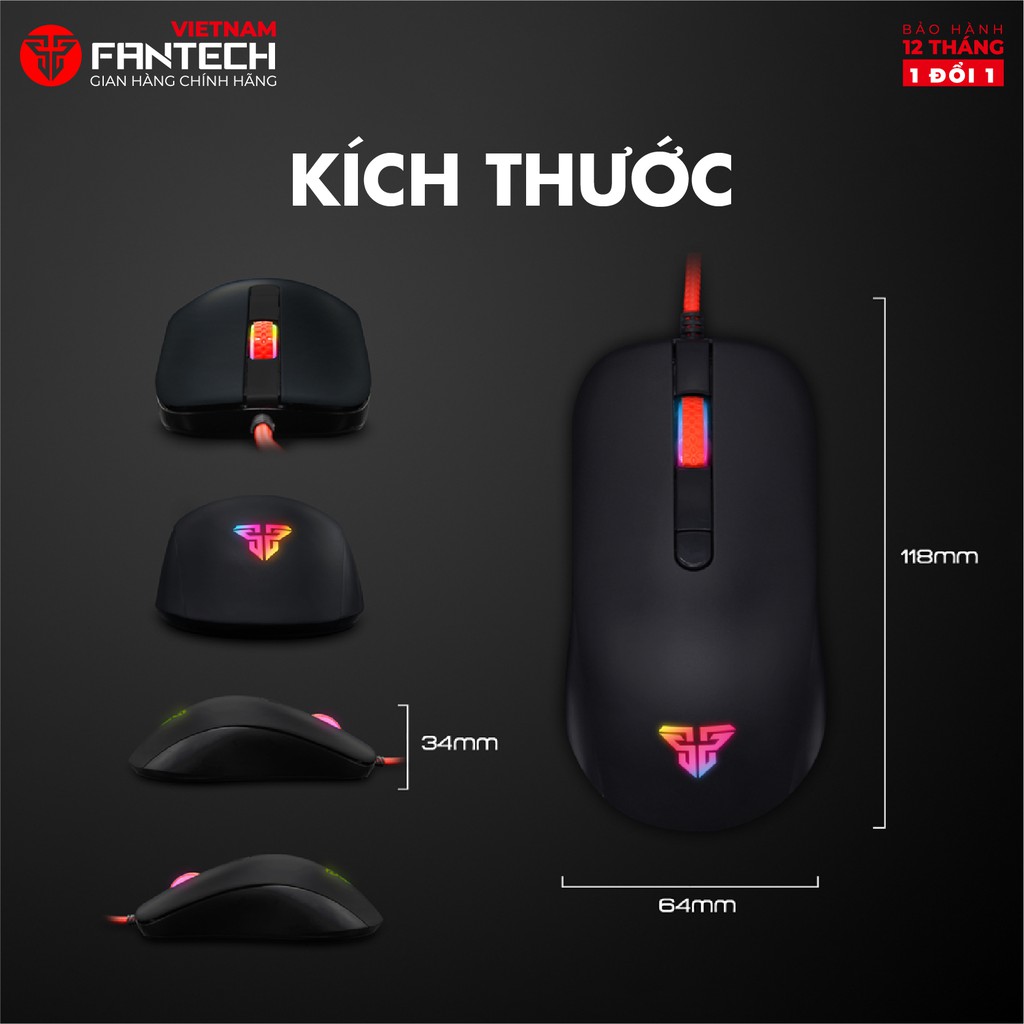 Chuột Gaming Có dây Fantech G10 RHASTA