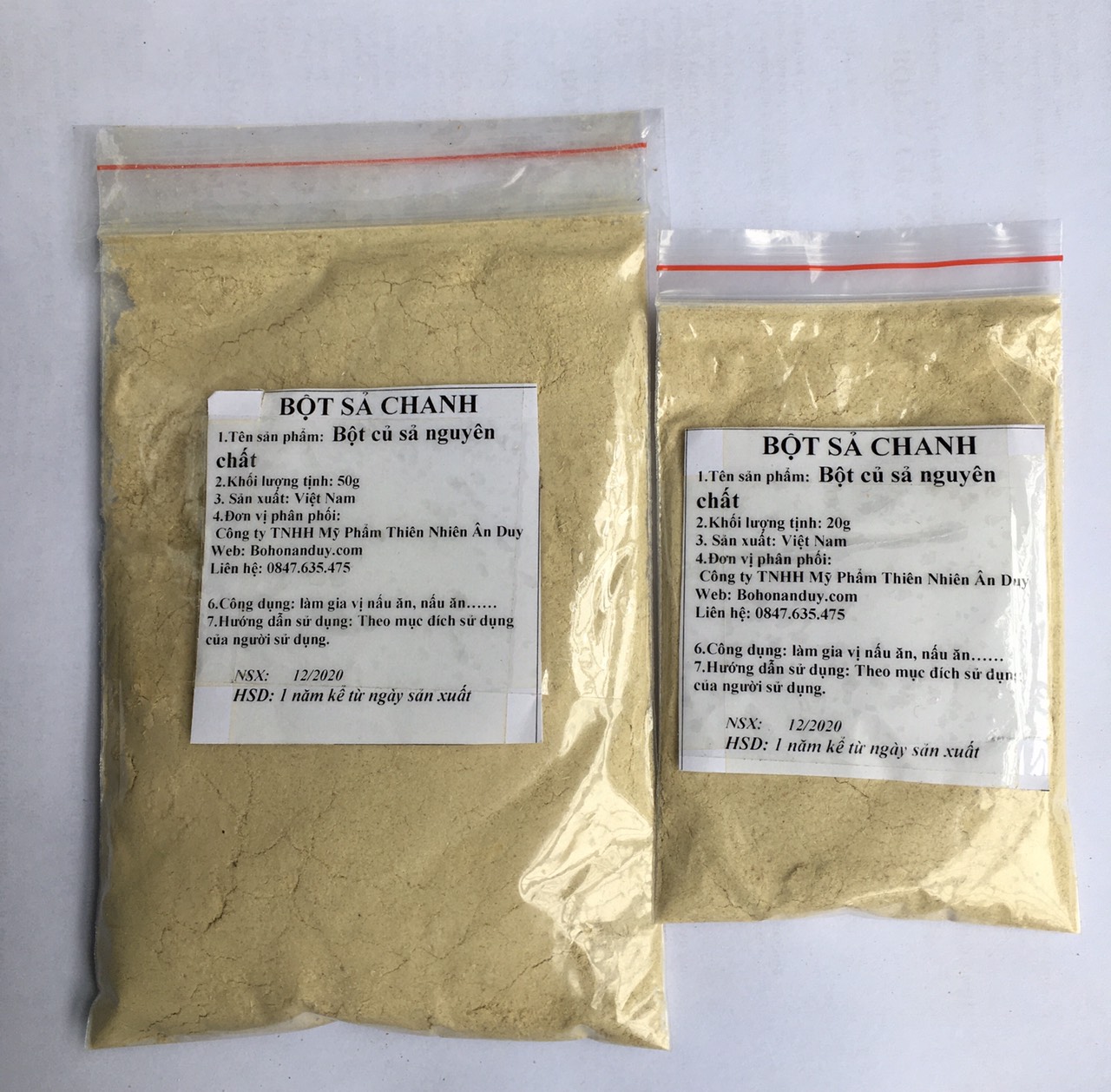 BỘT SẢ CHANH NGUYÊN CHẤT 50g