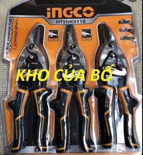 Bộ 3 kéo cắt tole ingco htsnk0110