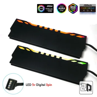 Tản nhiệt ram led 5v Digital A-RGB /Coolmon