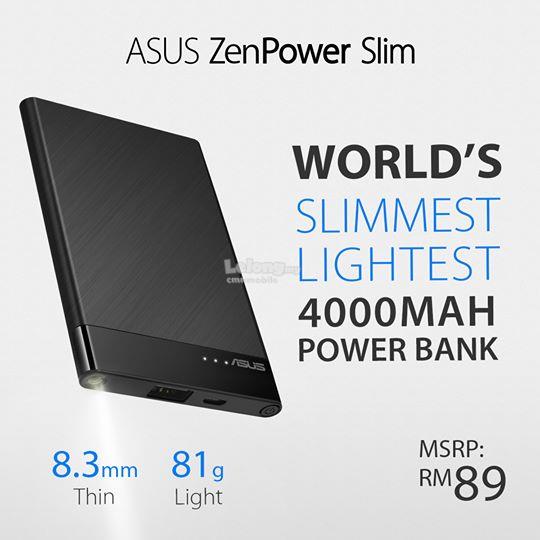 [HCM]Sạc dự phòng ASUS ZenPower Slim Trắng (4000mAh)