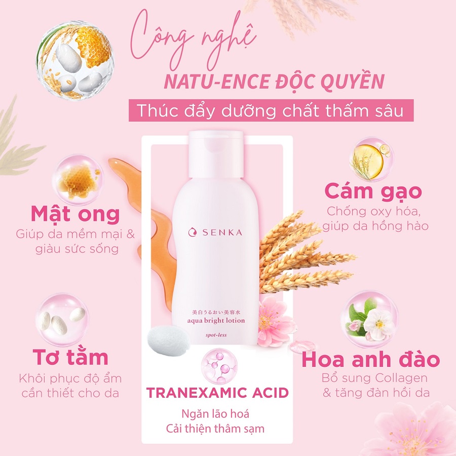 Nước Dưỡng Senka Làm Mềm & Trắng Da 200ml