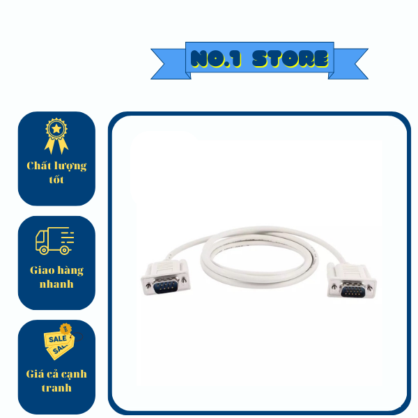 Dây Cổng COM DB9/RS232 Cái-Đực Đực-Cái - Cái-Cái (Chân Thẳng)