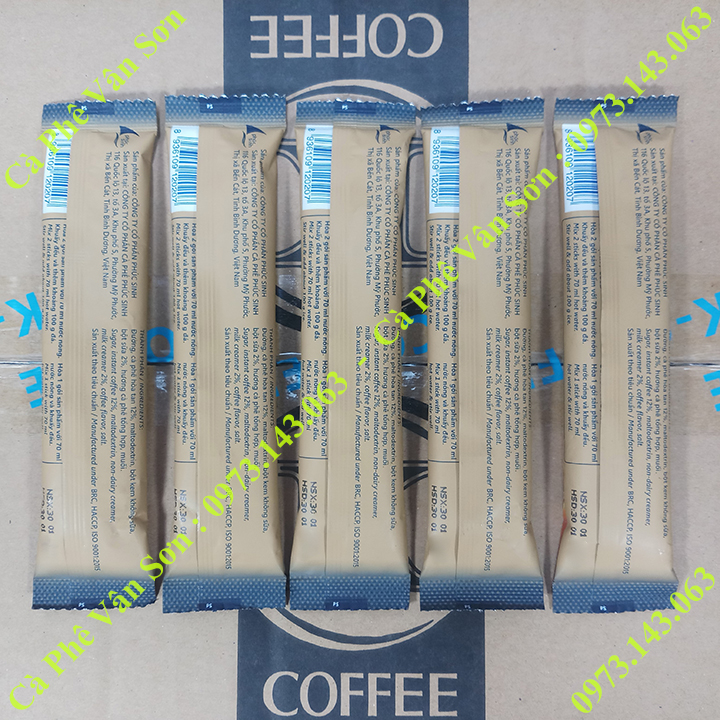 Combo cà phê sữa K Delight và đen K Black Phúc Sinh (mỗi loại 05 gói dài nhỏ 17g)