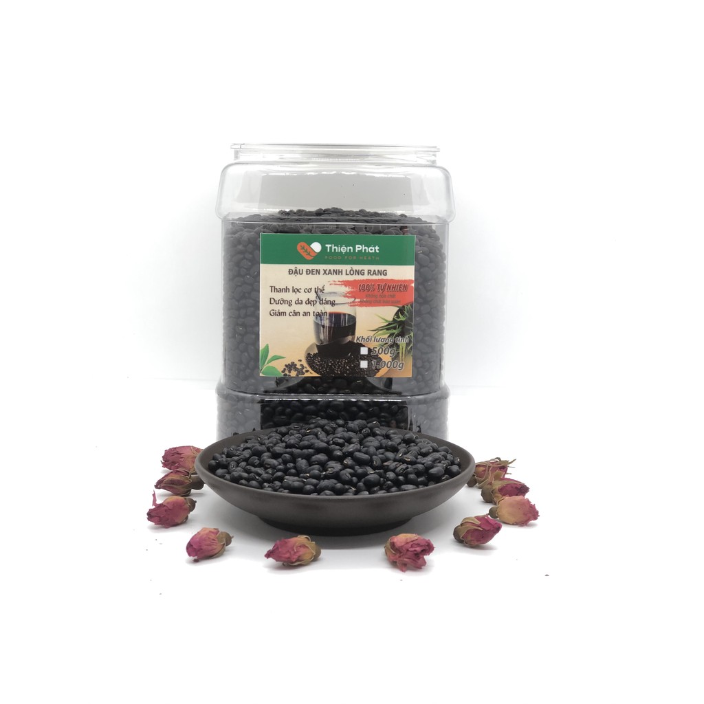 [HCM]Đậu Đen Xanh Lòng Thiện Phát Rang Mộc|500G