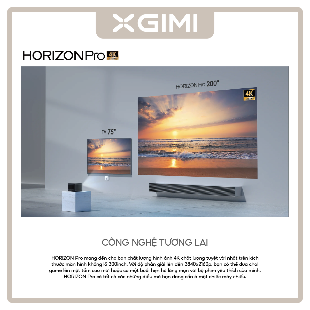 Máy Chiếu Thông Minh XGiMi Horizon Pro - Bản Quốc Tế