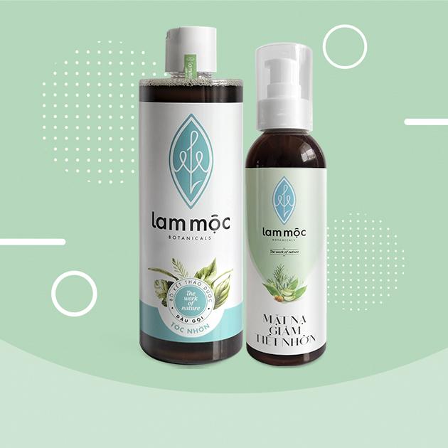 Combo bộ sản phẩm giảm nhờn - Lam Mộc