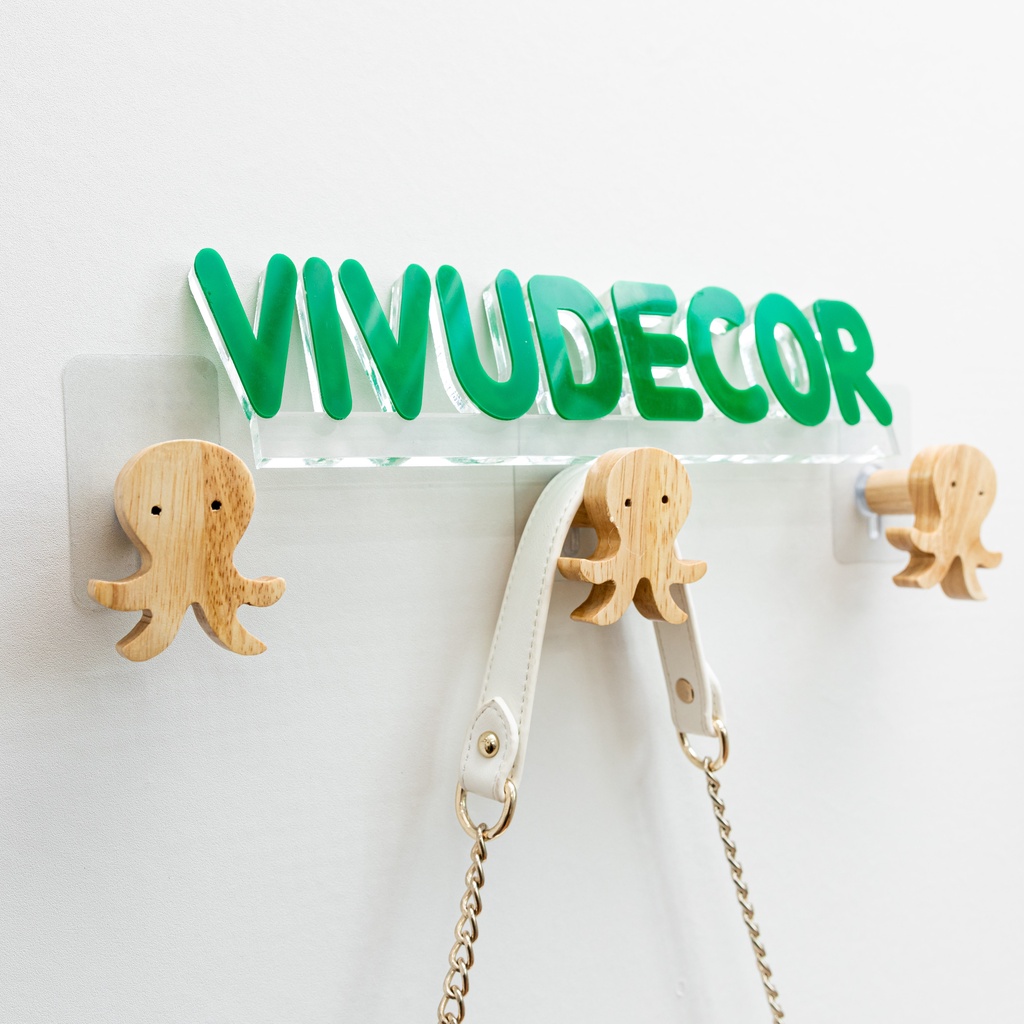 Móc gỗ VIVUDECOR MG04 gỗ tự nhiên